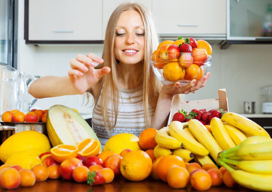 Woman Taking Fruits Iih