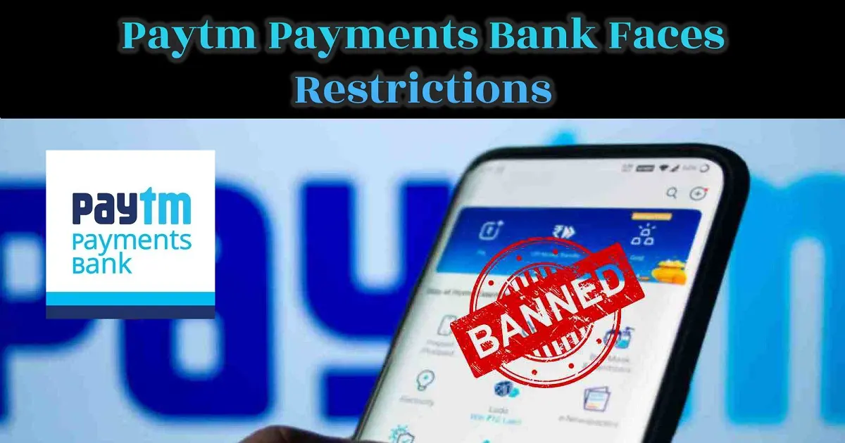 Paytm Bank Banned By Rbi
